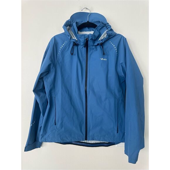 Tsla Jackets & Blazers - TSLA Blue Hooded Windbreaker Women’s Jacket M